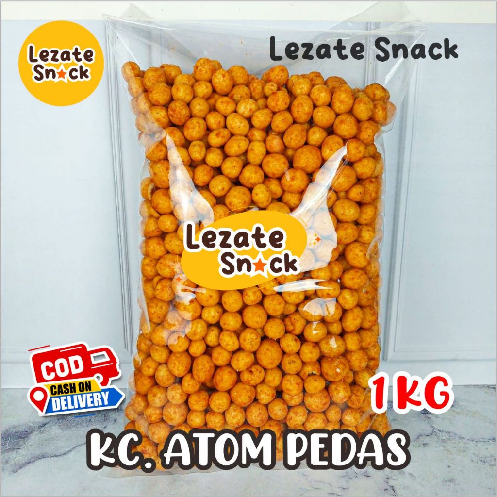 

Kacang Atom Kiloan Oven Pedas 1KG Enak Murah Renyah / Kacang Atom Matador Gangsar Garuda Bledugh Jambu Panda Renyah Gurih Original LEZATE SNACK