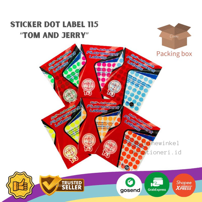 

Label Dot Tom & Jerry 115 Fluorescent