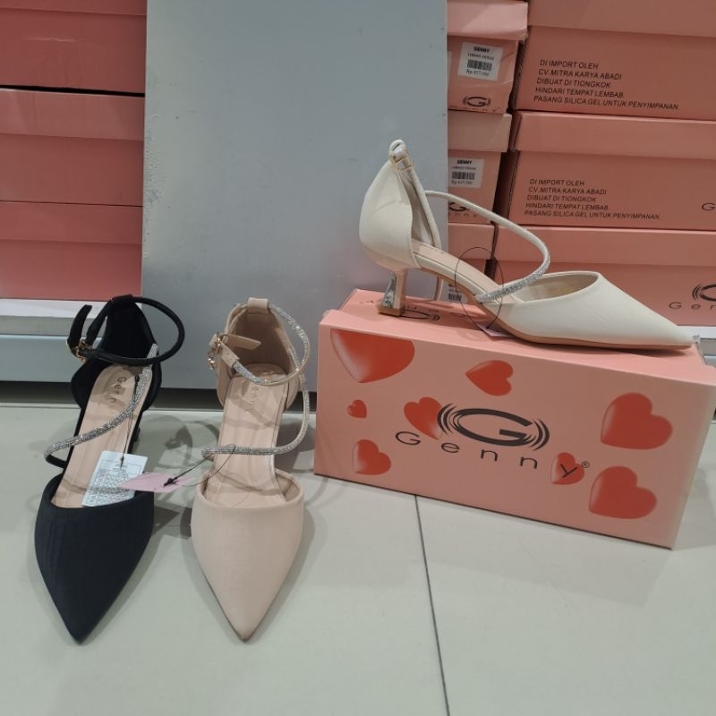 SEPATU HEELS PESTA 5cm SINTETIS GLOSSY TERBARU