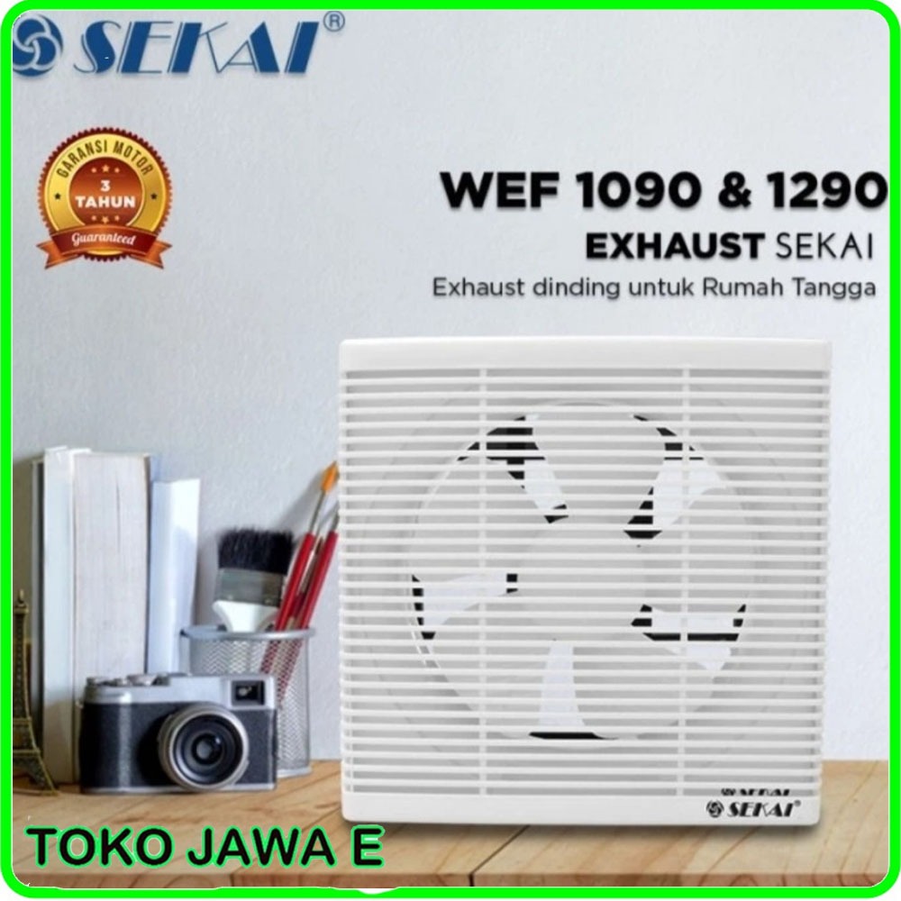 HEXOS FAN/EXHAUST FAN SEKAI DINDING WEF 1290/WEF 1090/WEF 890 - Bisa Keluar Masuk