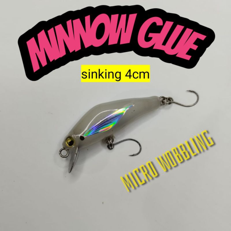 Umpan Casting Minnow Glue, Ultralight Micro Minnow GT Project
