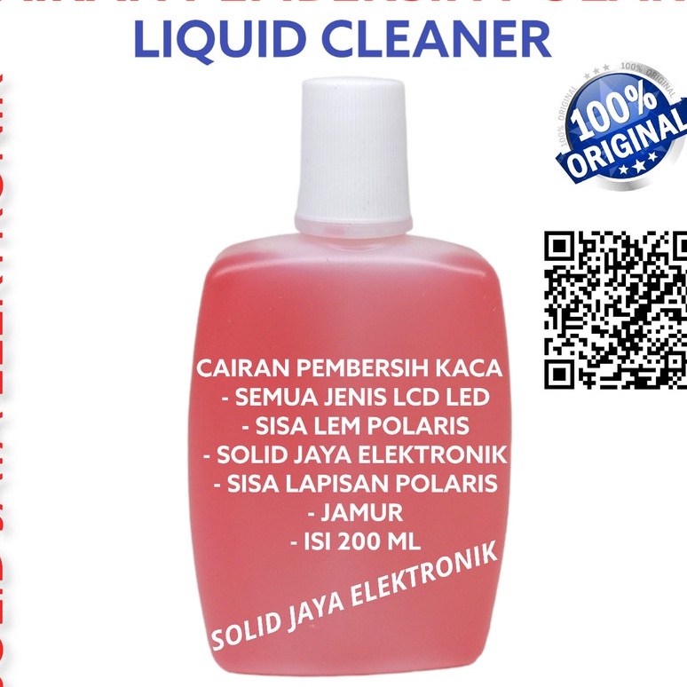 Kualitas Dijamin CAIRAN AIR PEMBERSIH KACA LCD LED MONITOR PANEL LAYAR PENGHILANG PENGUPAS SISA LEM 