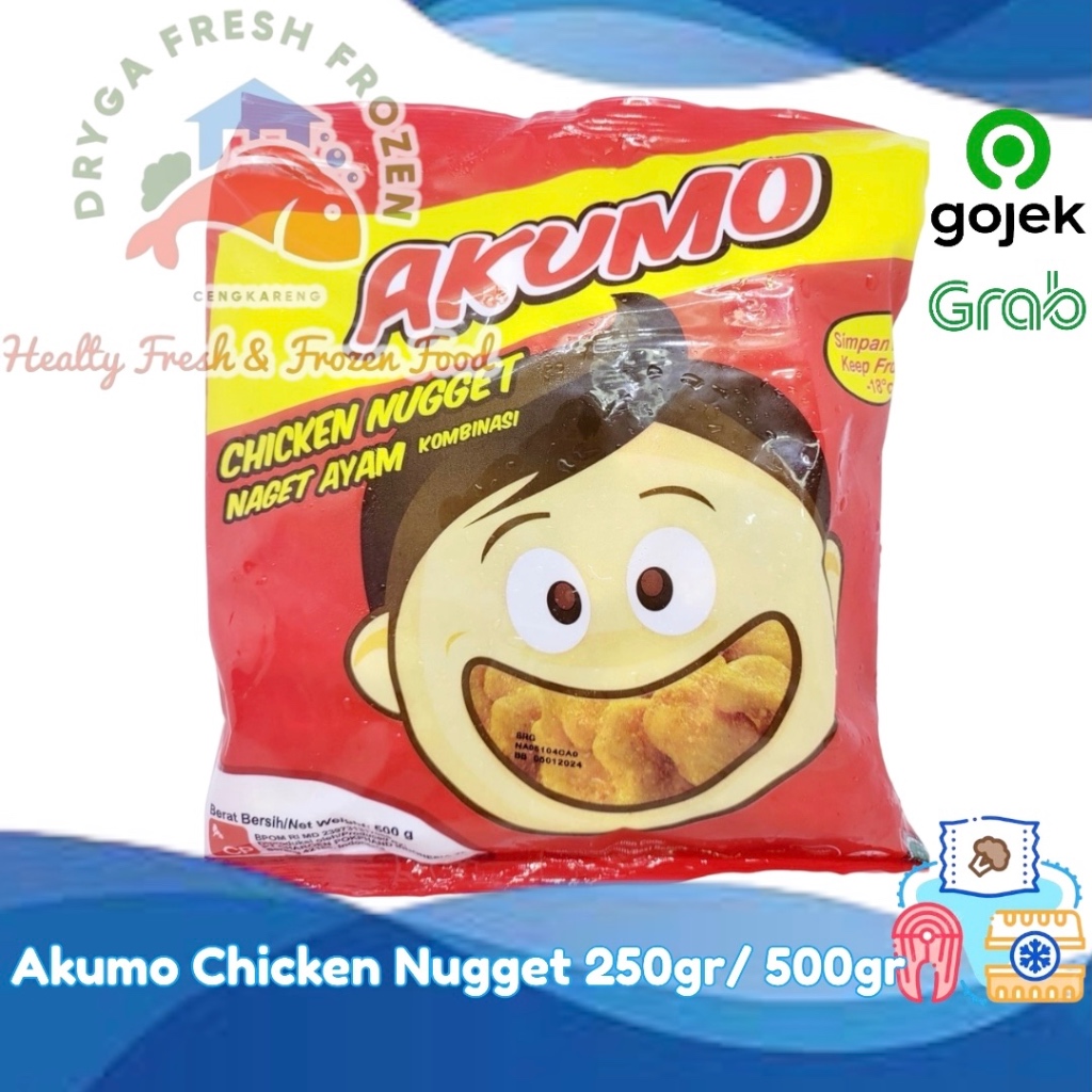 

Akumo Chicken Nugget Frozen Naget Ayam Beku 500gr 250gr