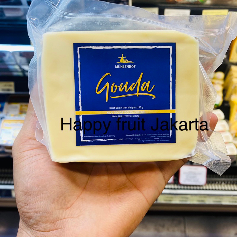 

Muhlenhof Gauda chese | keju Gauda cheese import Germany 250grm