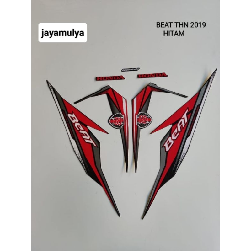 KWALITAS ORI STRIPING ORI HONDA BEAT TH 2019/HITAM