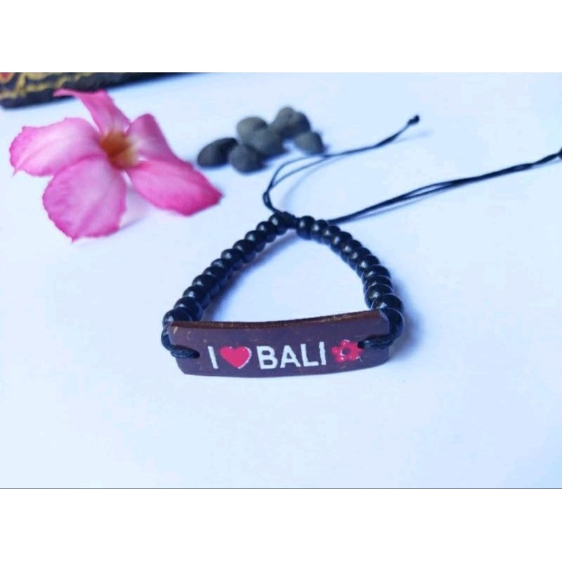 Gelang Tali Batok I Love Bali | Gelang Khas Bali | Gelang I Love Bali | Gelang Wanita| Gelang Anak |