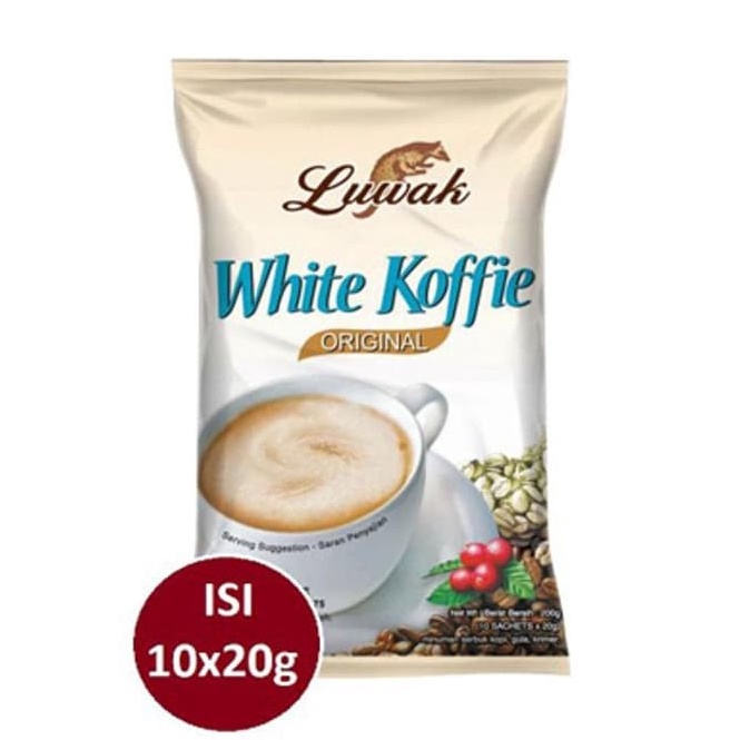 

☘️MUMTAAZZTORE☘️ LUWAK WHITE KOFFIE ISI 10 SACHET