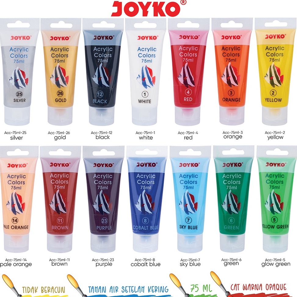 

Tna17 Cat Akrilik Acrylic Color Joyko ACC-75ML ,.,.,.,.,.,