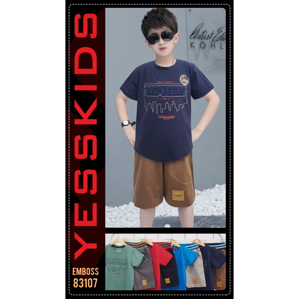 GROSIR 3set Set Celpen YESS KIDS 10-14(5-8th)/Setelan Anak YESS KIDS/Setelan Anak Premium/Setelan An