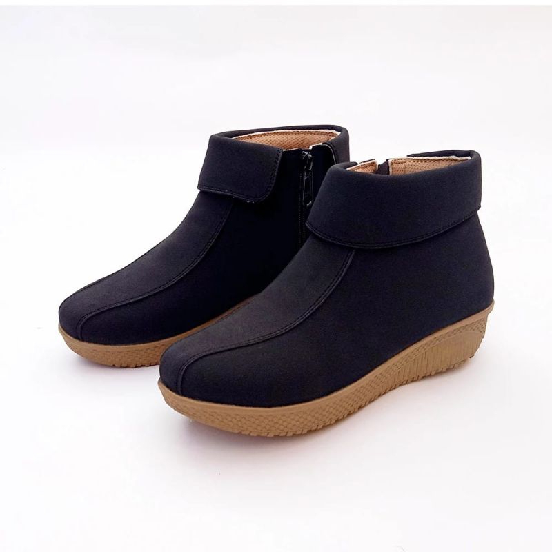 Sepatu boots wanita murah, sepatu boots fashion wanita Korean stylish terbaru