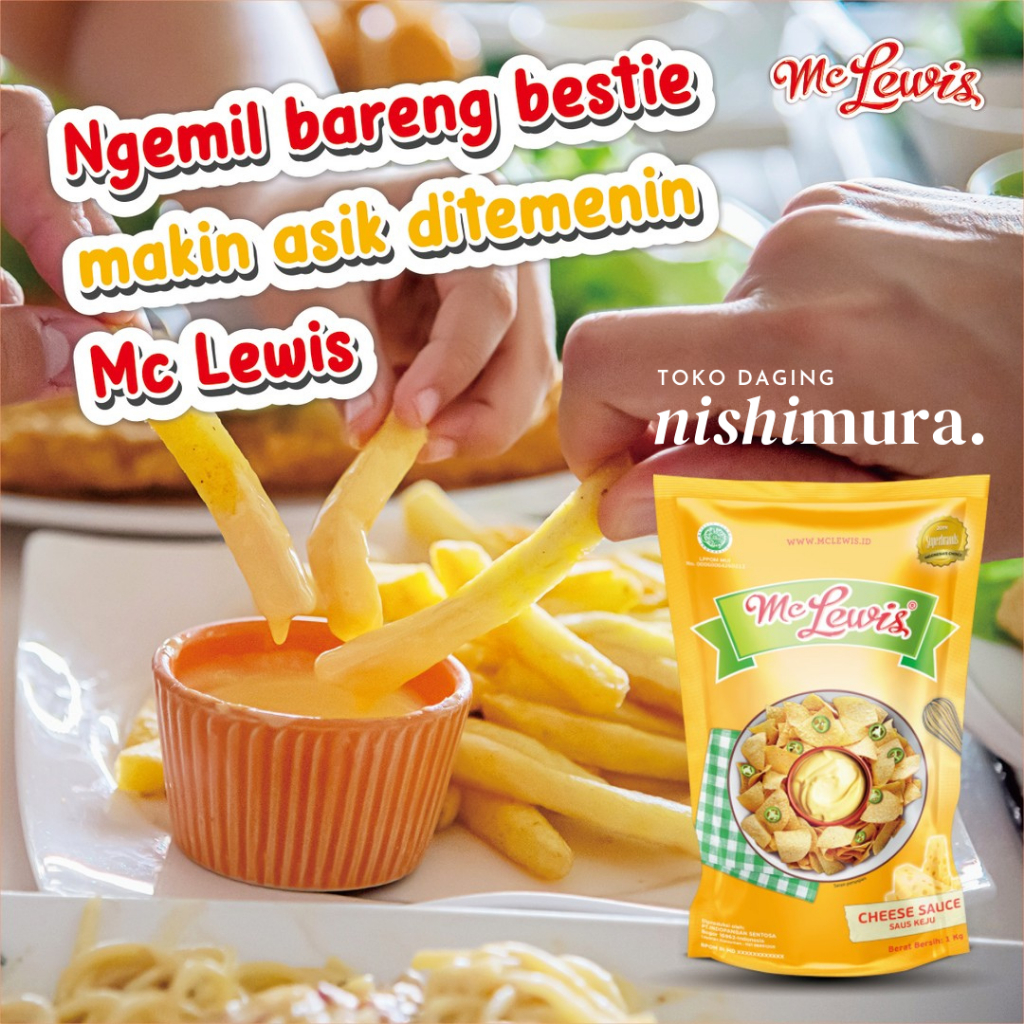 

MC Lewis Keju Saus Cheese Sauce Cocol Masak BBQ Halal Nishimurashop