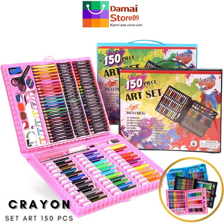 

Kirim Langsung.. [DM89] PENSIL WARNA 150PCS - ALAT TULIS SET CRAYON COLOURING SET 150PCS ART ADN