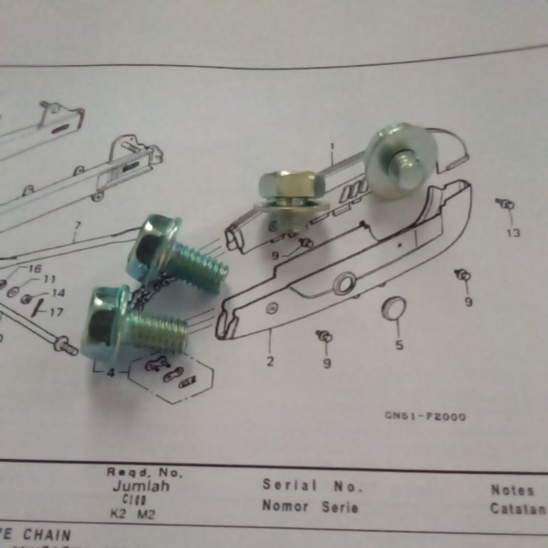 baut set stengkas rantai astrea prima