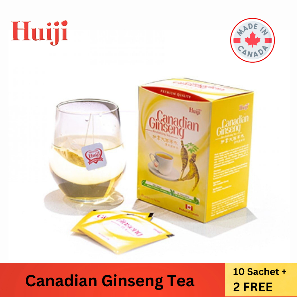 

Huiji Canadian Ginseng Revitalising Tea 12 Sachets - Teh Celup Huiji