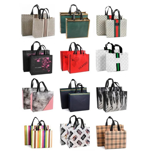 

Paper Bag Kain Motif Premium Goodie Bag Kantong Hampers Jumbo Tas Kado Gift Bag Besar