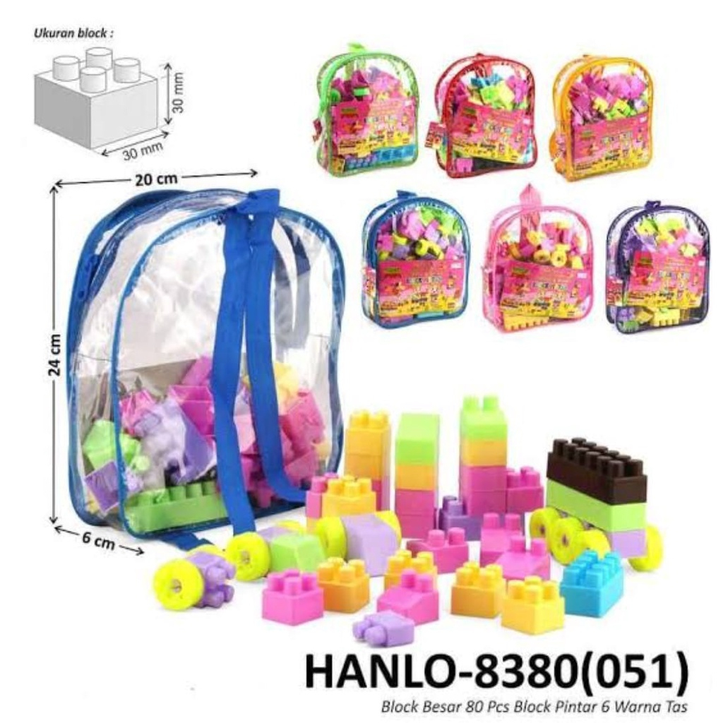 MAINAN LEGO HKF ISI 80/LEGO HKF HANLO-8380(051)/Mainan Edukasi Anak Lego Balok Block Susun Puzzle Bl