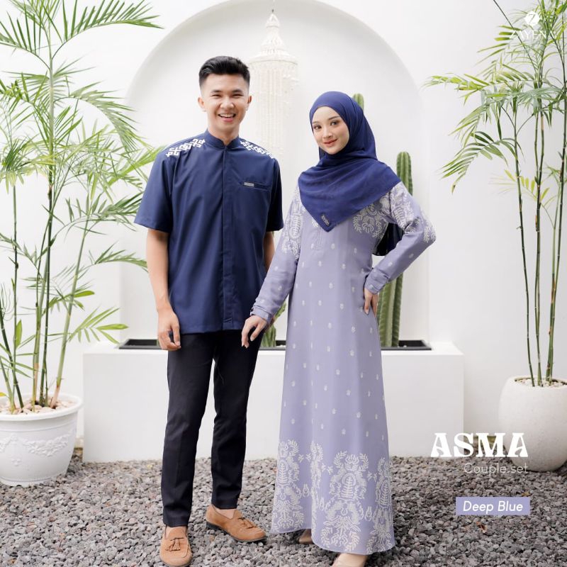 Asma Couple by Zayena Indonesia/Gamis Dewasa/Koko Dewasa/new set couple