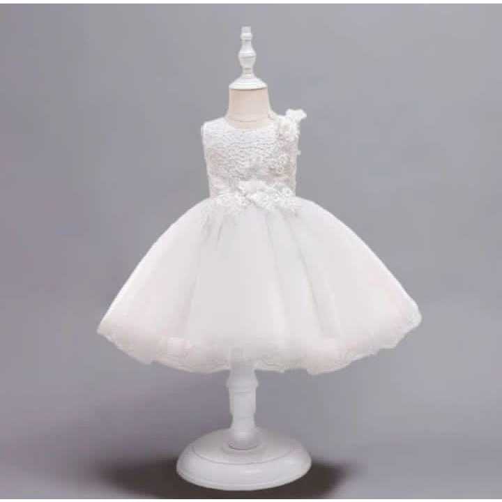 Gaun anak warna Putih Polos 2211602