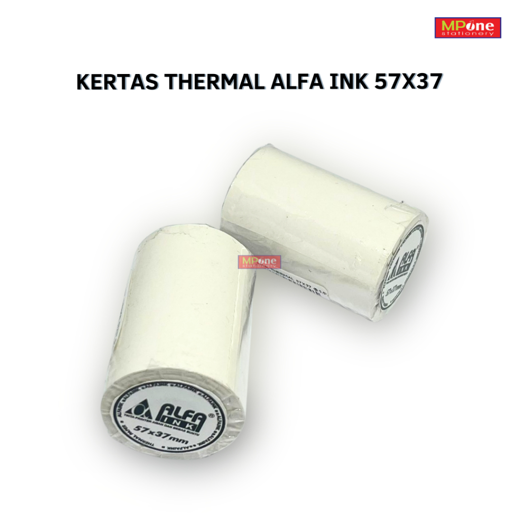 

(1 PCS) Kertas Thermal 57x37 Alfa Ink Kertas Printer Struk Kasir