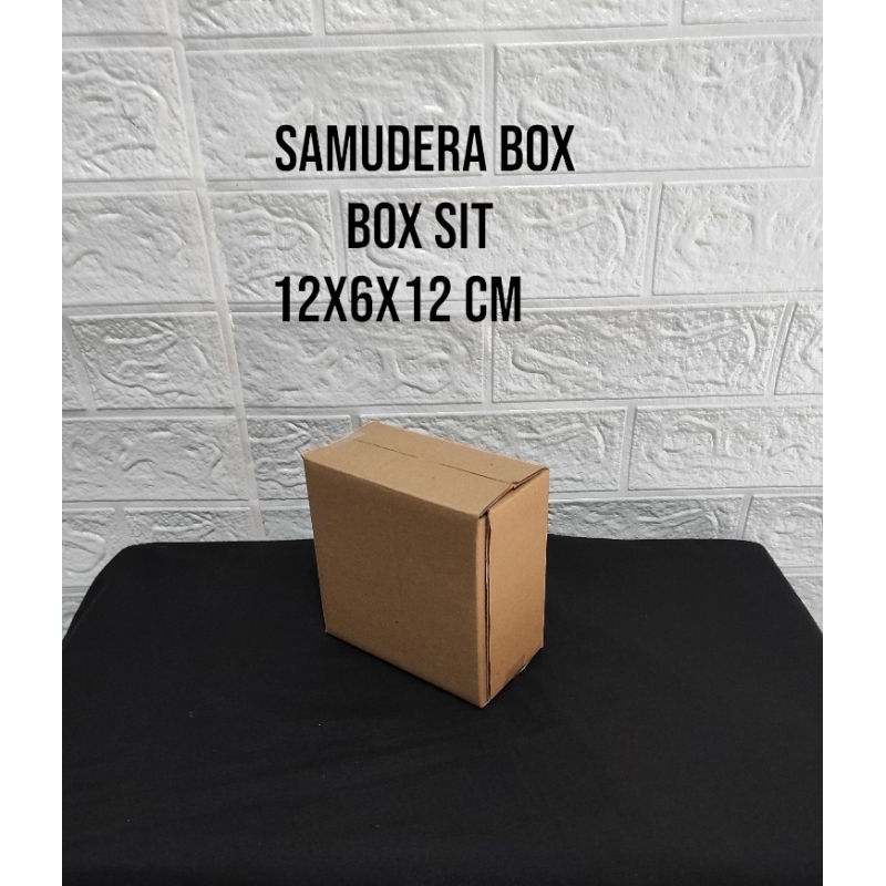 

kardus karton box uk. 12x6x12 cm...ST (SHEET) / SINGLE WALL POLOS