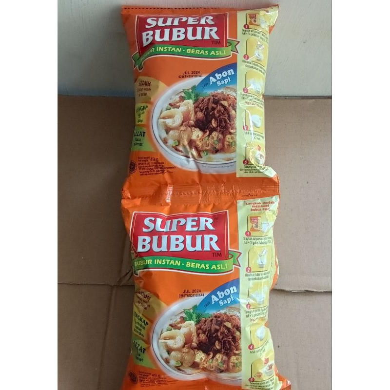 

SUPER BUBUR INSTANT 1 RTG ISI 5 SACHET