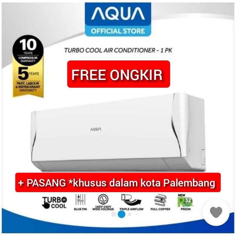 KHUSUS PALEMBANG AC 1 PK AQUA SANYO ORIGINAL + PASANG