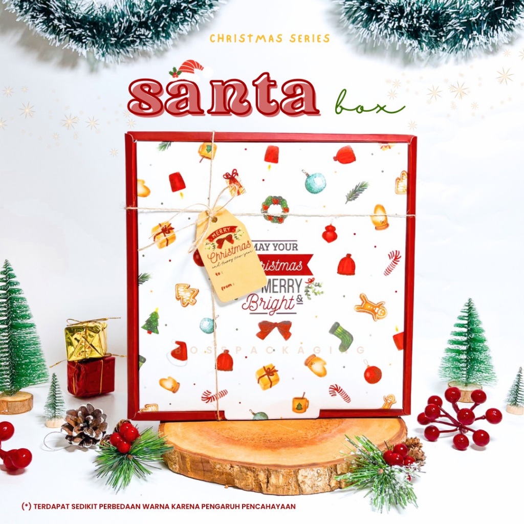 

Box Hampers 2 Wall Kue Cookies Christmas Natal / Dus Packaging Souvenir Natal