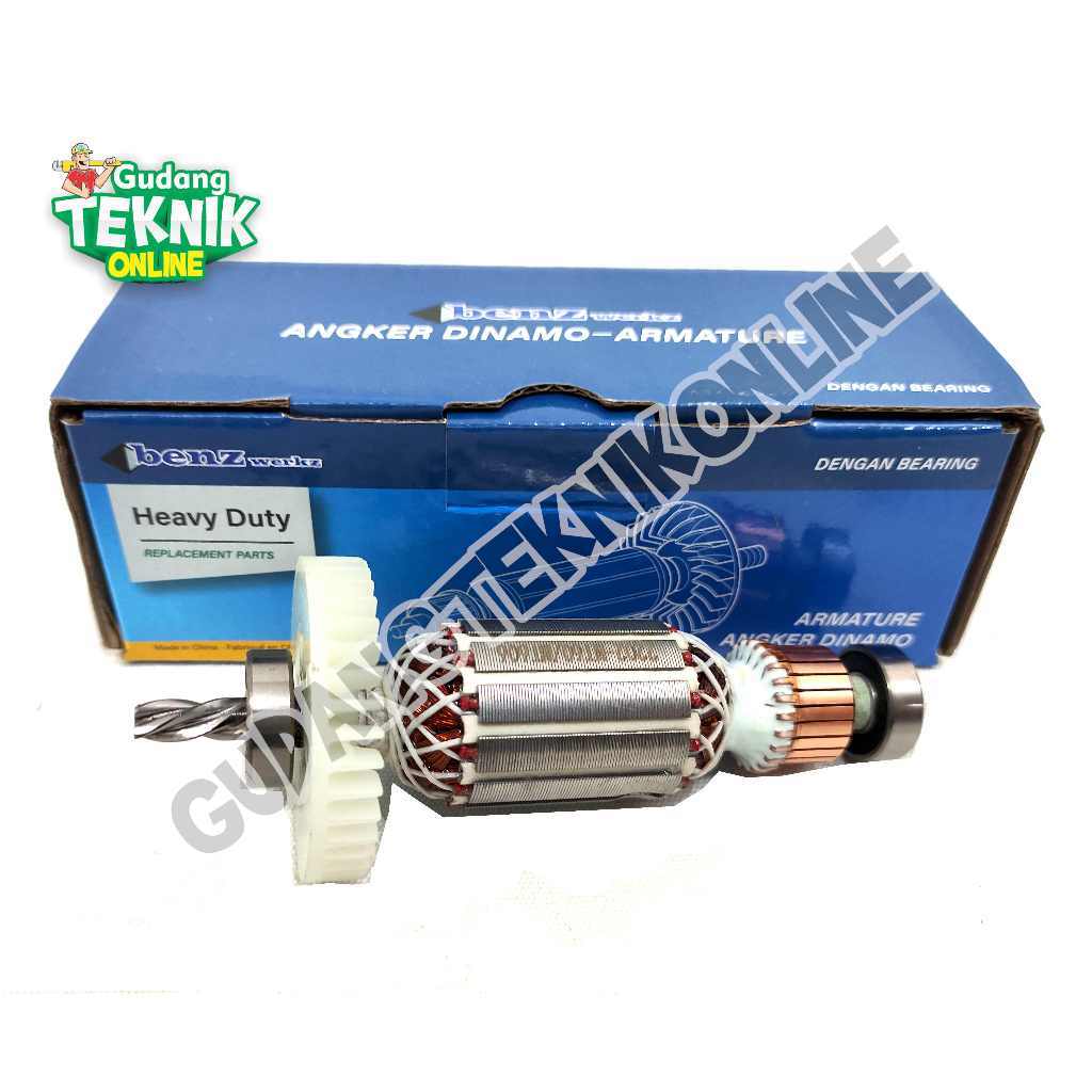 (ANGKER BZ2202 BENZ ) ARMATURE Mesin Bor Tangan Makita MT60 MT606 BENZ / ARMATURE DINAMO Bor Listrik