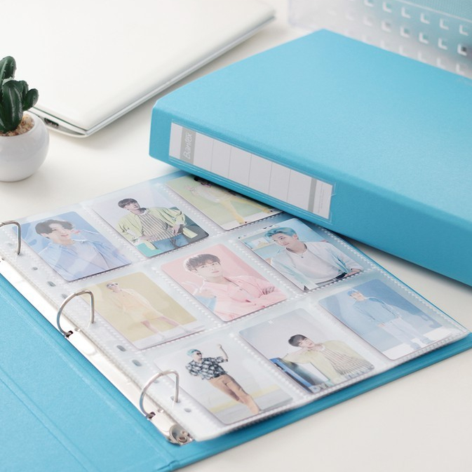 

Bantex Photocard Album A4 3 Ring Binder Bubble Gum Color Blue