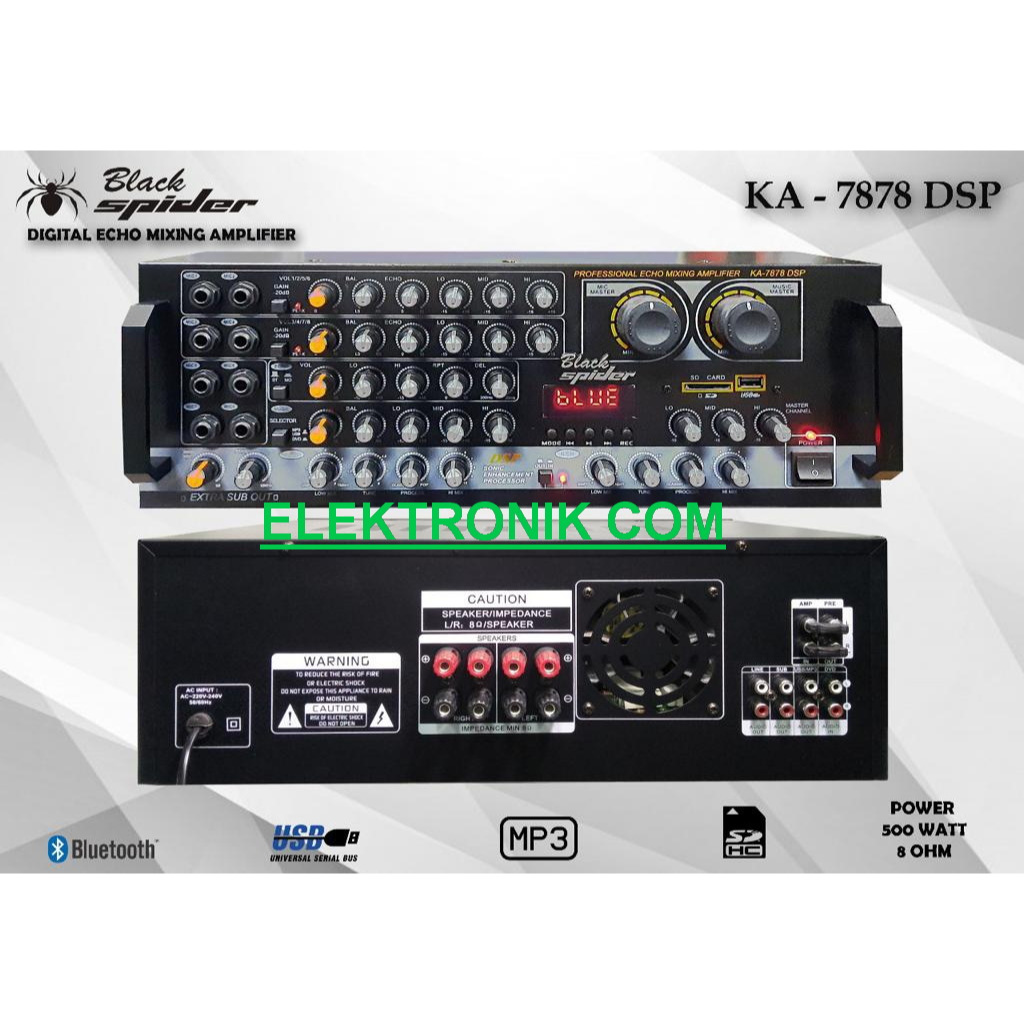 AMPLI BLACKSPIDER KA 7878 AMPLIFIER BLACK SPIDER KA7878