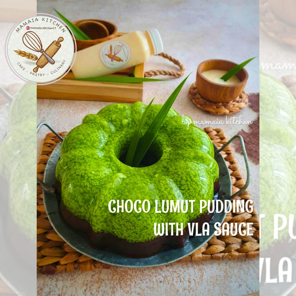 

Pudding Lumut Choco Puding Coklat Lumut Desert Pudding Pandan Jelly 24 cm