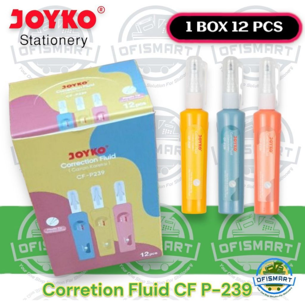

Joyko Correction Fluid Cairan Penghapus CF-P239 | @1Ktk=12PCs