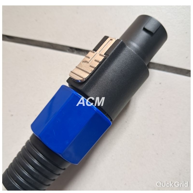JACK SPIKON BIRU 4 PIN UNTUK SPEAKER PASIF SPIKON BIRU