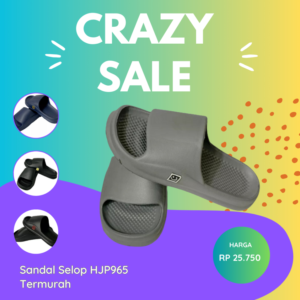 [Crazy Sale] EEPRO.ID Sandal Selop HJP965 Termurah COD ready Harga Termurah