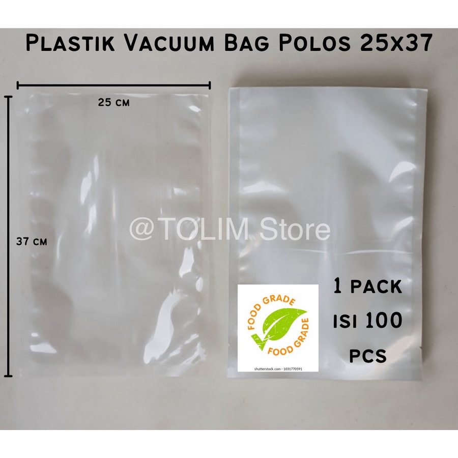 25x37 Plastik Vakum Polos Plastik Vacuum Polos Plastik Vakum Makanan Vacuum Bag Polos Plastik Vakum 