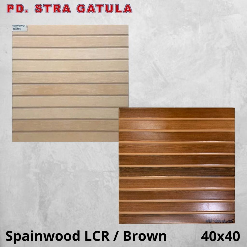 (Invoice) Keramik Athena 40 x 40 Spainwood Cream/Brown - Athena Tile 40 x 40 Spainwood Cream/Brown -