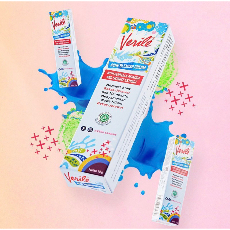 VERILE Acne Blemish Cream Memudarkan Bekas Jerawat