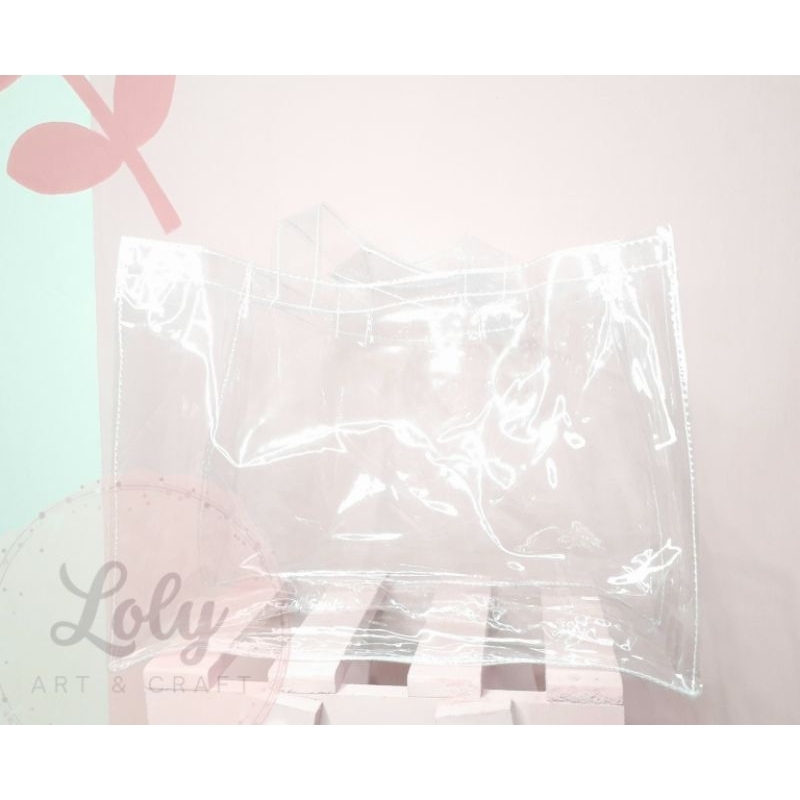 Tas Mika Polos/ Tas Hampers/Tas Bingkisan/Tas Transparan/Tas Parcel NatalTas Bening
