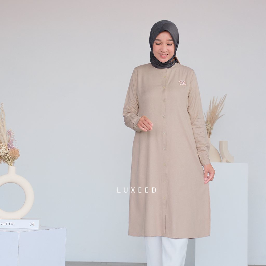 NEW Tunik Wanita Terbaru Tunik Polos Wanita Tunik Twill Rayon Tunik Harian Tunik Basic Tunik Harian