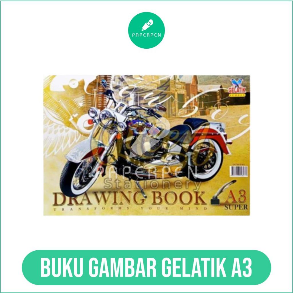 Buku Gambar Gelatik A3 Buku Gambar Sekolah/Buka Gambar Anak