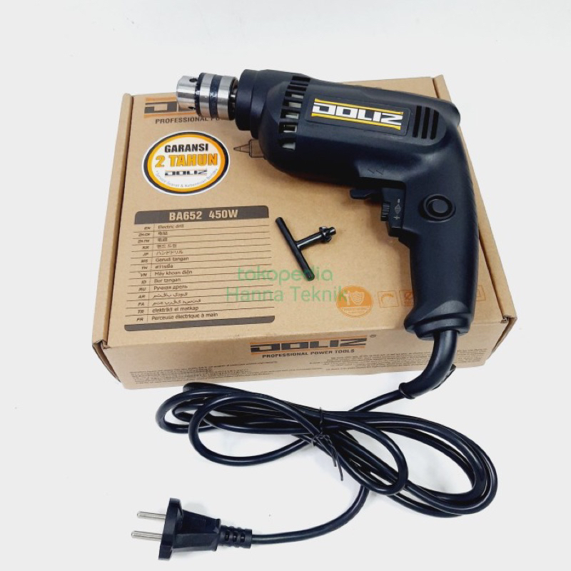 Electric Hand Drill 10mm Doliz BA 652 BA652