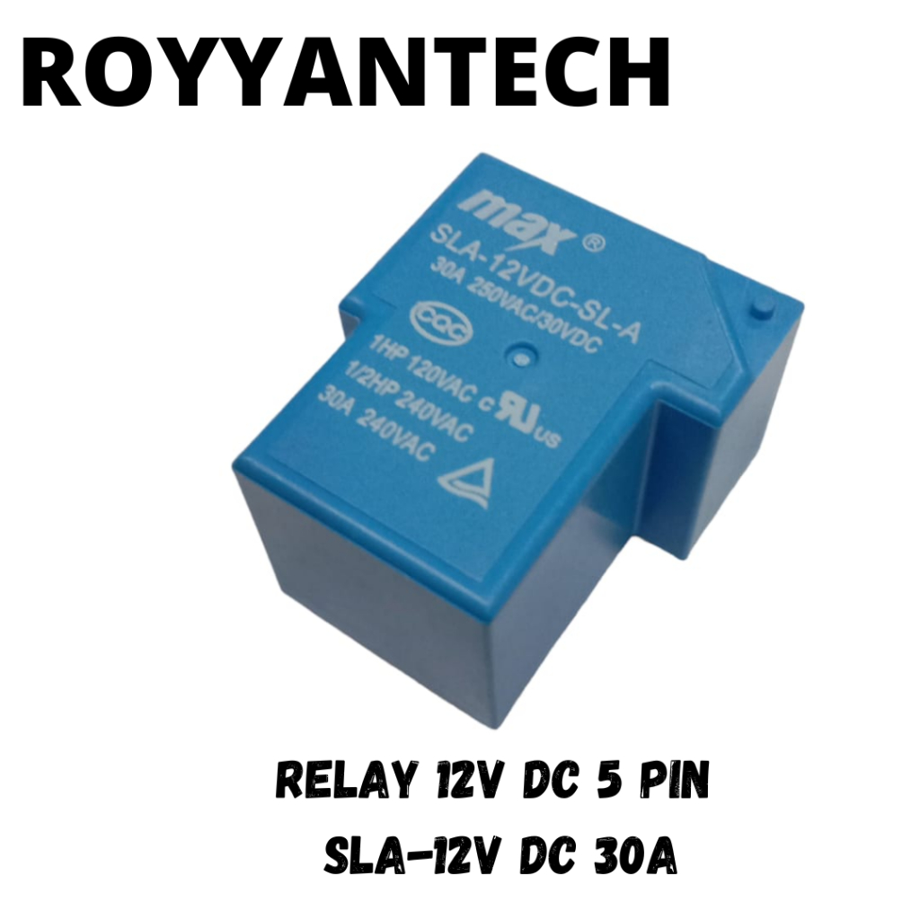 RELAY 12V 5 PIN SLA-12VDC 30A RILAY KODOK