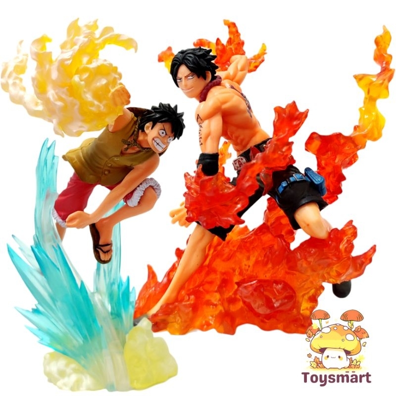 Action Figure Luffy D Ace One Piece Portgas Ace Figure One Piece pajangan miniatur
