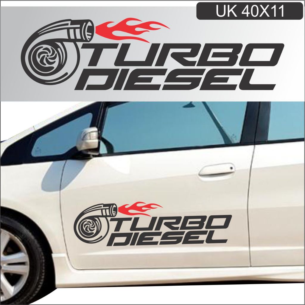 STIKER TURBO DIESEL STIKER MOBIL TURBO DIESEL