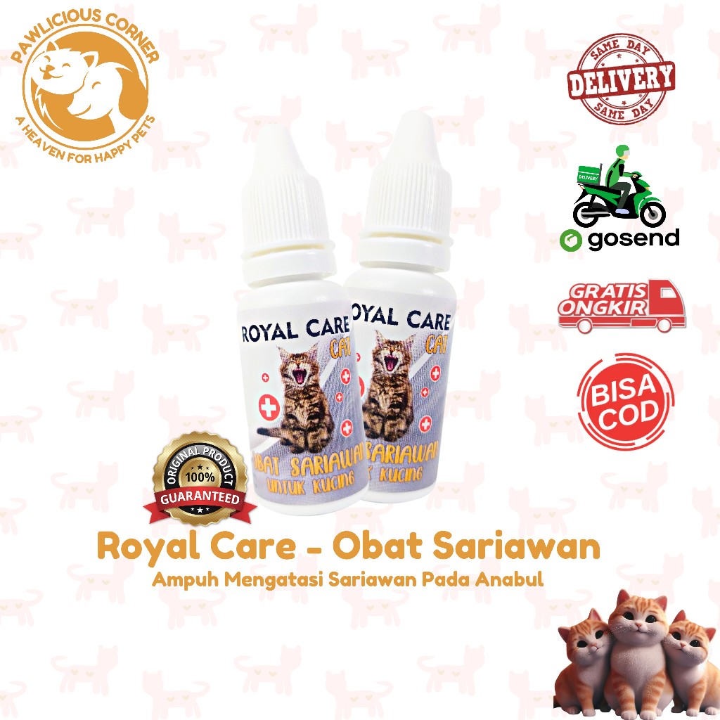 Royal Care Obat Sariawan dan bau mulut Kucing dan Anjing AMAN UNTUK KUCING HAMIL Ampuh