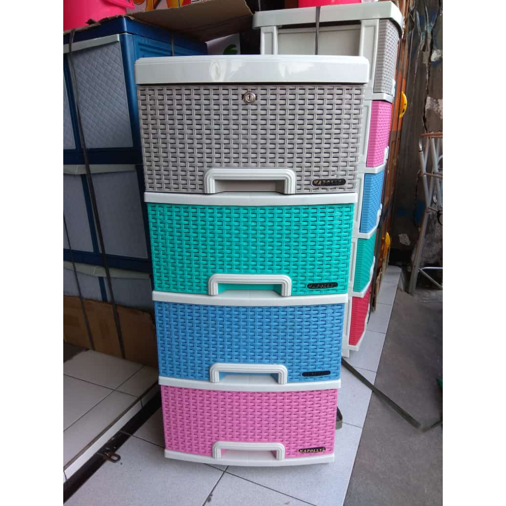 Lemari Laci Pakaian 4 Susun Napolly Contan 4