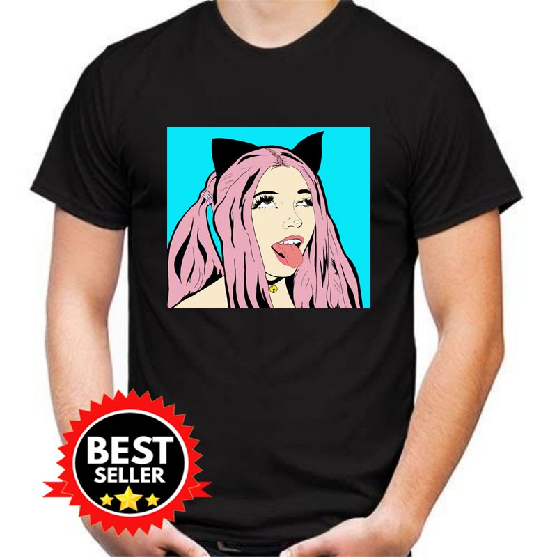 T-Shirt Ahegao Cat Girl hentai anime Kaos