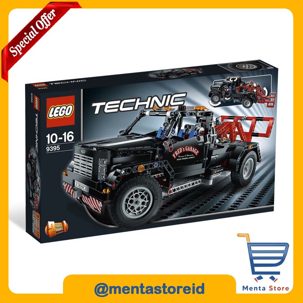 LEGO Technic # 9395 Pick-Up Tow Truck 2 in 1 Rebuild With Lift Big Car