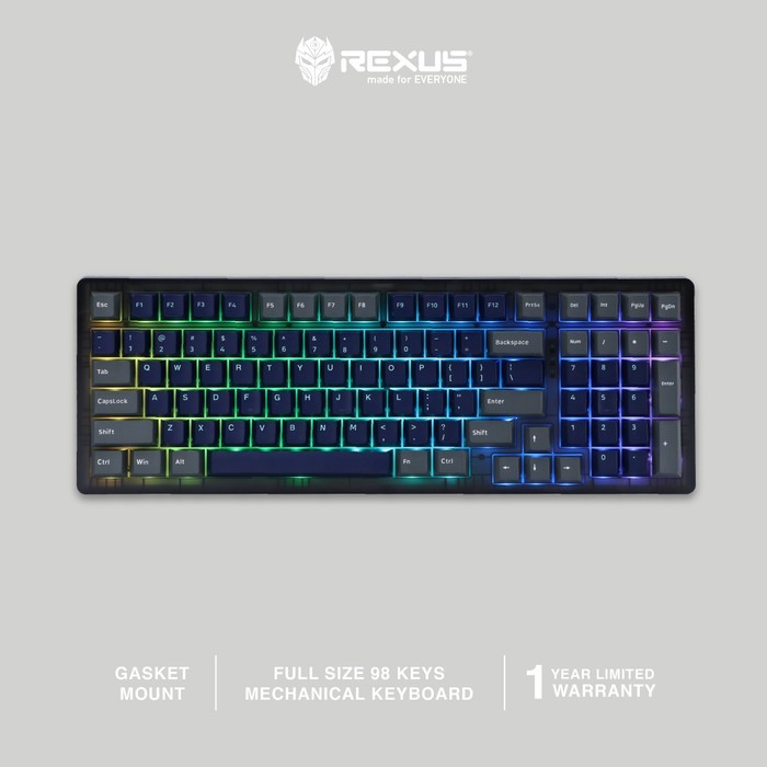 Rexus Keyboard Gaming Mechanical Daxa M100X Ultimate