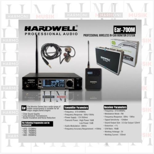Ear Monitor Wireless / Mic Wireles Ear Monitor Hardwell Ear 700M